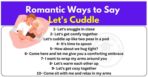 100 romantic creative ways to say let s cuddle engdic