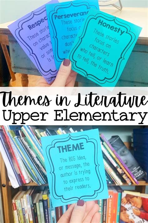 Teaching Theme In Literature Task Cards Activities Posters Organizers