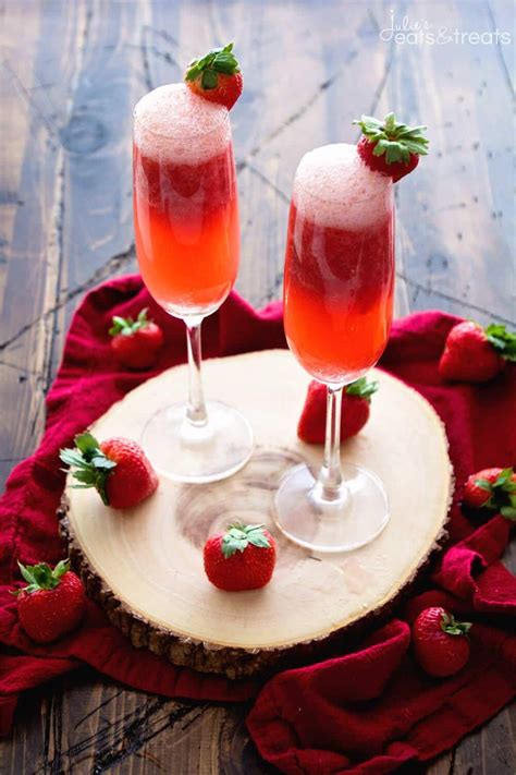 strawberry bellini recipe ~ delicious easy bellini recipe perfect for celebrating fresh