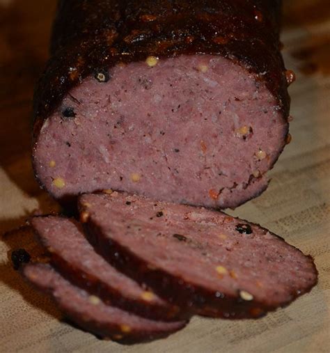 This is a great sausage to make with elk! Spicy Pepper Smoked Summer Sausage | Homemade summer ...
