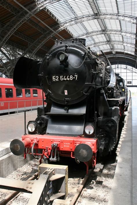 3394 Steam Locomotive Br 52 5448 7 Leipzig Hbf Germany