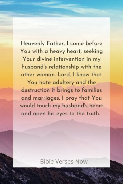 Powerful Prayer For My Husband To Leave The Other Woman