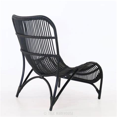 Black Wicker Outdoor Chair Wicker Patio Furniture Relaxing Chair Outdoor Wicker Furniture