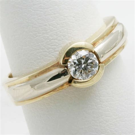 Handmade Diamond Engagement Ring 12 Carat Round Cut 14k Gold Etsy