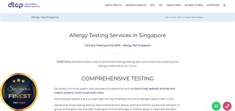 9 Best Clinics For Allergy Test In Singapore 2023