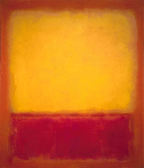 Yellow Over Purple 1956 Mark Rothko Tachisme Yellow Painting Wall