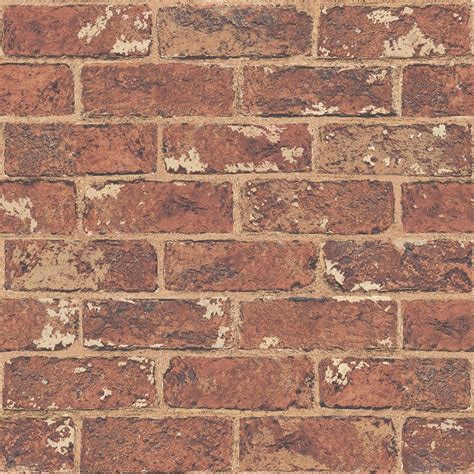 Red Natural Brick Effect Wallpaper 262918 Windsor Wallcoverings This