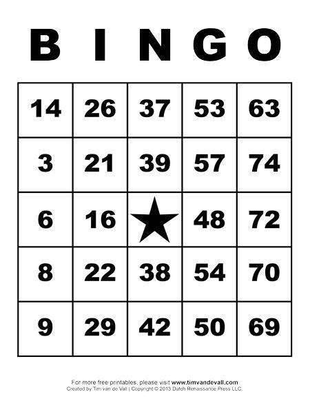 100 free printable bingo cards; Printable Bingo Cards | Art & Crafts for Kids | Pinterest ...