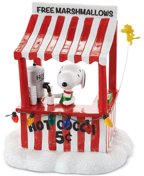 Department 56 Peanuts Village Snoopys Cocoa Stand Christmas Village