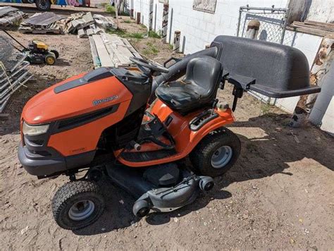 Husqvarna Yth2348 23 Hp Riding Lawn Tractor With Mower Deck Turns