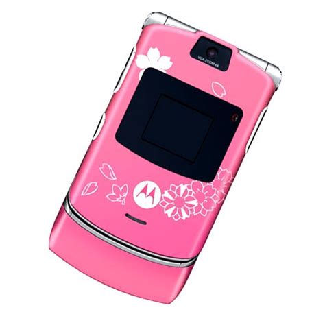 Motorola Razr V3 Pink Flowers Mobile And Smartphone Motorola Sur Ldlc