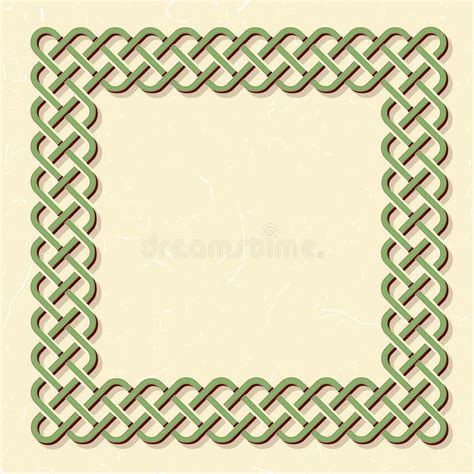 Celtic Style Knot Frame Stock Vector Illustration Of Patrick 135662113