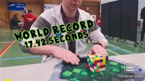 Meet the designer who spent 205 hours making an enormous 33x33x33 rubik's cube. Current 4x4 Rubik's Cube World Record 17.42 - YouTube