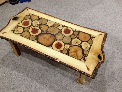 Custom Made Log Slice Coffee Tables By Live Edge Woodcrafts
