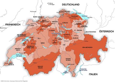 Carte De La Suisse Cartes Des Régions Et Du Relief De La Suisse