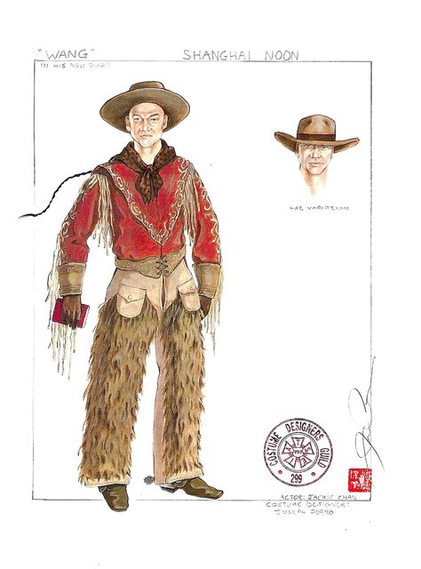 Shanghai Noon Early Concept Drawing For Jackie Chan Josephporro