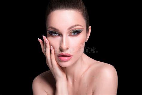 Beauty Woman Healthy Skin Concept Natural Makeup Beautiful Model Girl