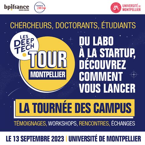 Inserm Transfert Partenaire Du Deeptech Tour à Montpellier Le 13