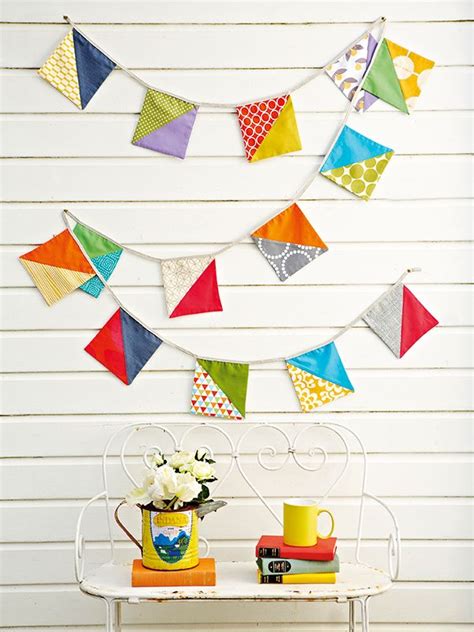 This Geo Bunting Is Bright Fun And The Perfect Summer Scrap Busting