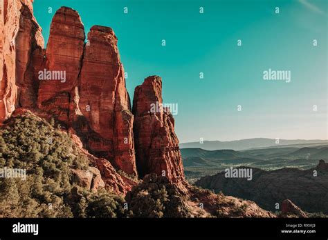 View From Cathedral Rock In Sedona Arizona Usa Stock Photo Alamy