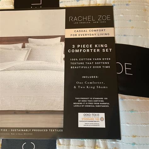 Rachel Zoe Bedding Rachel Zoe3pc Dyed Yarn Comforter Set King Size