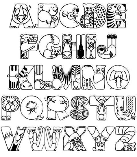 Free Kids Coloring Pages With Abc Coloring Home