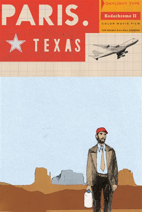Paris, texas (1984) year poster printed: Paris, Texas Poster - Wesley Merritt - Debut Art