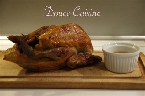 Pintade rôtie sauce foie gras Douce Cuisine