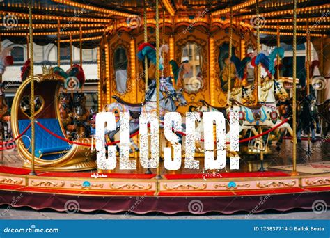 Closed Amusement Park Due To Coronavirus Outbreak Stock Photo Image