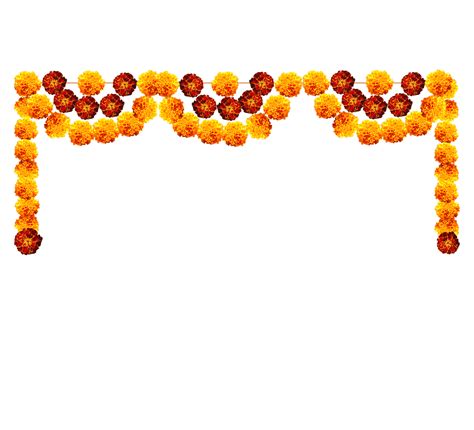 Marigold Garland Photo For Decoration 22417840 Png