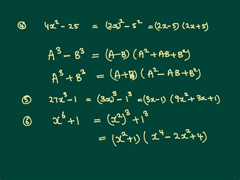 Lecture 2 D Factoring And Special Product Formula Math High School