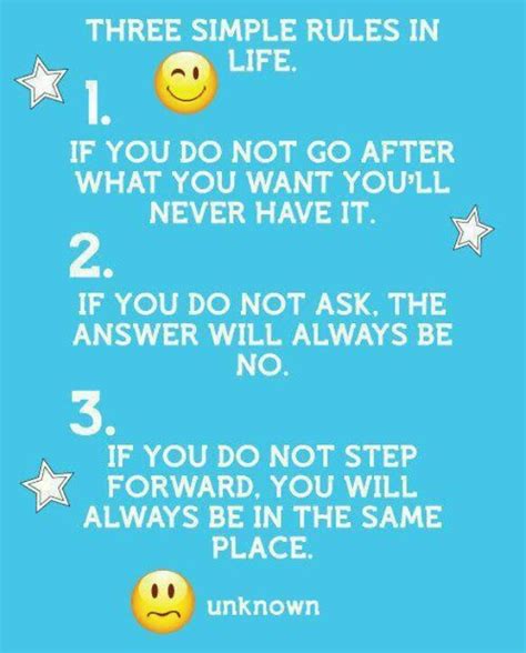 3 Simple Rules Of Life Inspirationalaffirming Comments