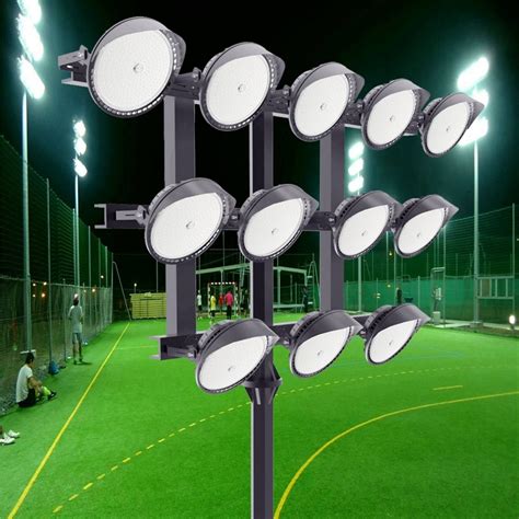 Broadcasting Supported Playground Stadium High Mast Light Dimmable Led