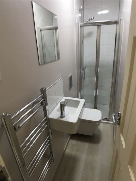 Latest modern small bathroom design ideas with modern glass shower box enclosures and shower sets glass shower box designs small bathroom shower design ideas 2020 from hashtag decor. Adding A Long, Narrow Ensuite in Leeds - UK Bathroom Guru