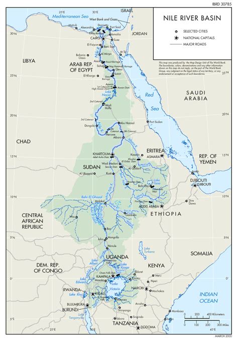 A Map Of The Nile River Basin Source Download Scientific Diagram
