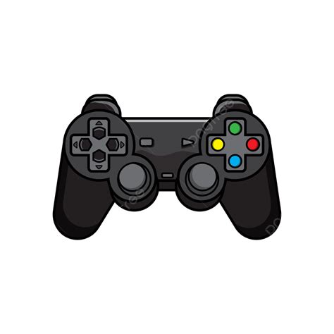 Video Game Controller Handle With Details Illustration Game Controller