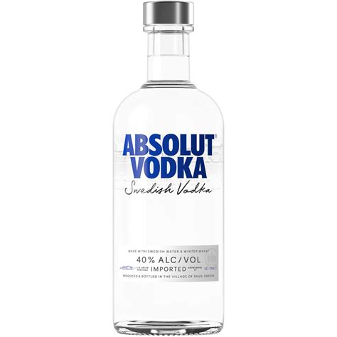 Absolut Original Vodka 375ml Bottle Front Luekens Wine And Spirits