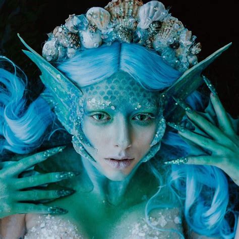 Mermaid Cosplay Mermaid Makeup Mythical Creatures