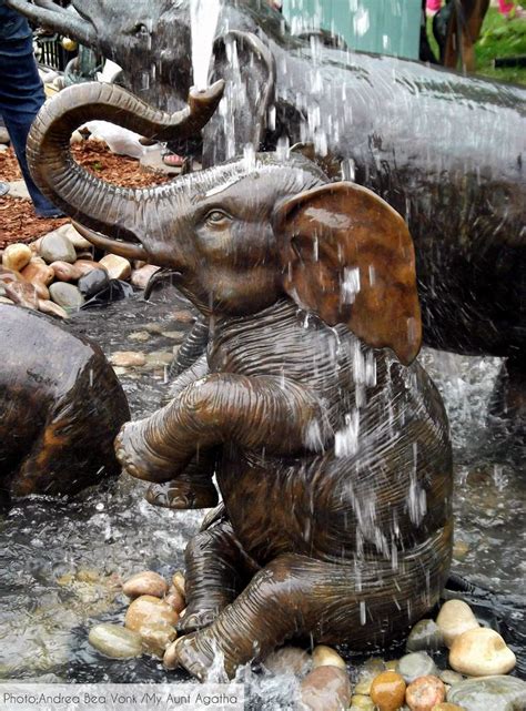 Playful Elephant Fountain Compact Water Features And Fountains For