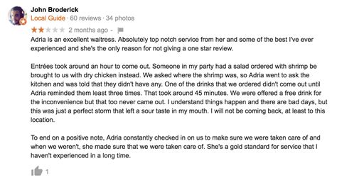 Writing A Review About Restaurant