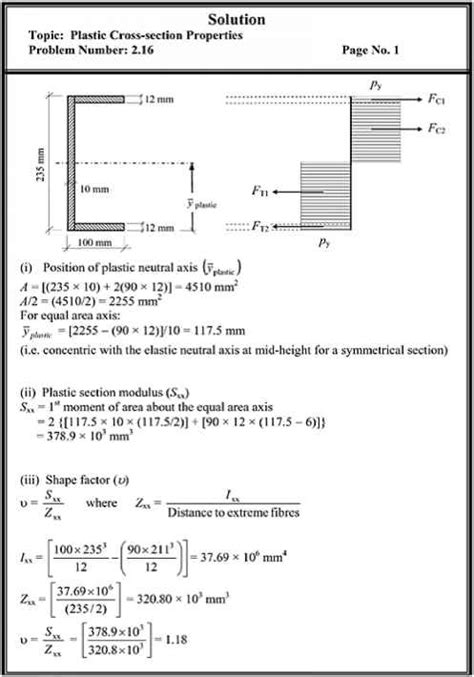 Plastic Section Modulus Equation