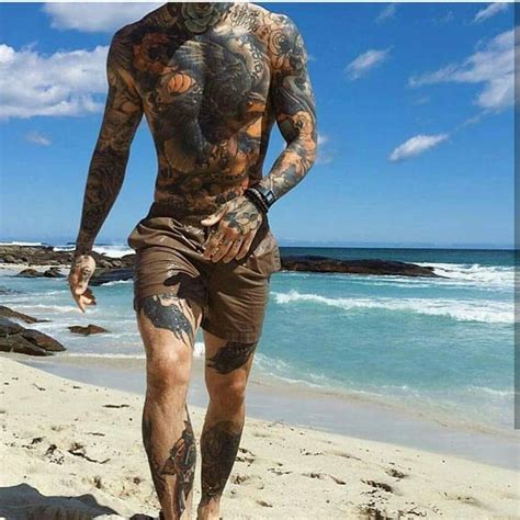 Man Full Body Full Body Tattoo Leg Sleeves Life Tattoos Body Tattoos Tatoos Body Mods