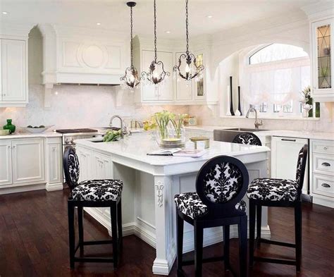 Find adjustable computer chairs, desk chairs, and more at staples.ca. Black and White Damask Counter Stools - Transitional - Kitchen