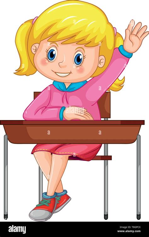 Student Sit On The Chair Illustration Stock Vector Image And Art Alamy