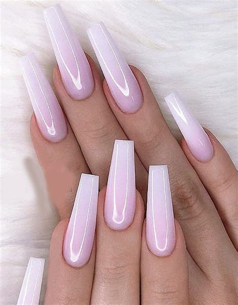 Gorgeous Milky Pink Coffin Nails And Designs For 2019 Stylesmod Pink