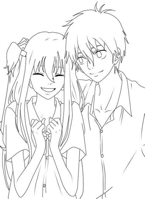 Anime Couple Coloring Pages Cute Anime Couples Cuddling Quotes With
