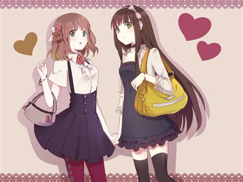 Holding hands anime fan art 22793660 fanpop. Two Girls, Holding Hands | page 4 - Zerochan Anime Image Board