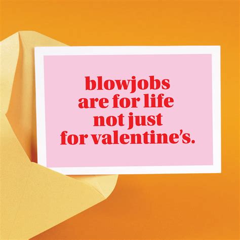 Blowjob Naughty Funny Valentines Card By Rock The Custard