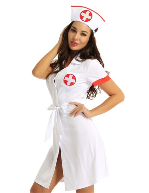 Sexy Womens Nurse Uniforms Fancy Dress Outfit Party Costume Cosplay