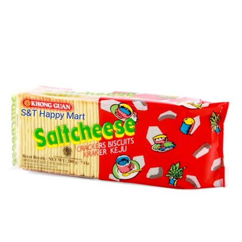 Khong Guan Saltcheese Crackers Biscuit 200g Shopee Malaysia